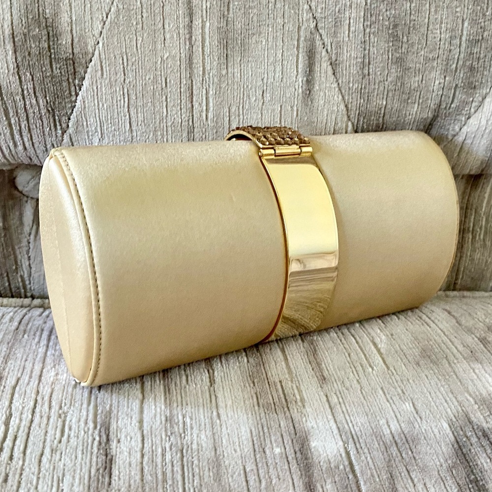 RODO Vintage Hard Dressy Clutch w Chain Strap NWT - Picture 2 of 12